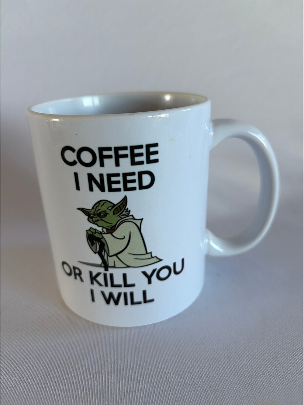 Star Wars Grogu Coffee I Need Or Kill You I Will Ceramic Mug Baby Yoda